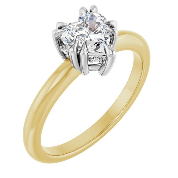 Double Claw-Prong Engagement Ring