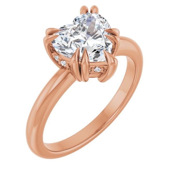 Double Claw-Prong Engagement Ring