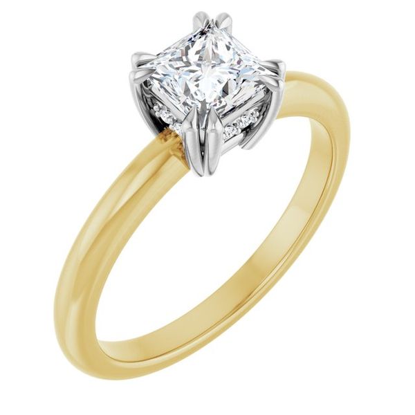Double Claw-Prong Engagement Ring