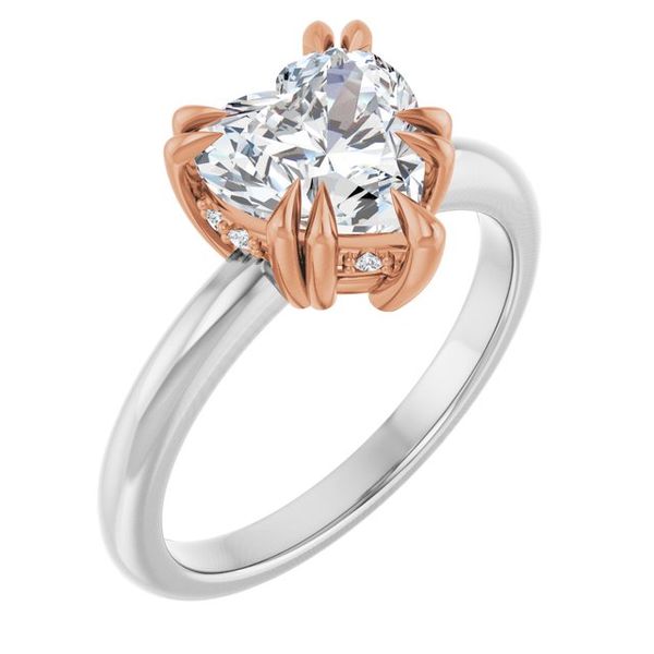 Double Claw-Prong Engagement Ring