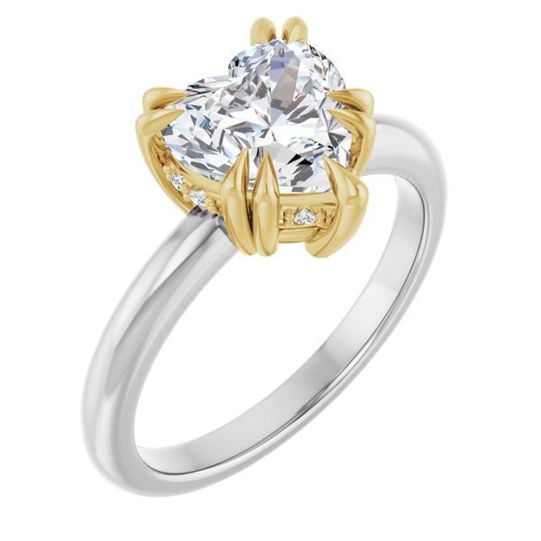Double Claw-Prong Engagement Ring
