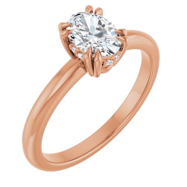 Double Claw-Prong Engagement Ring