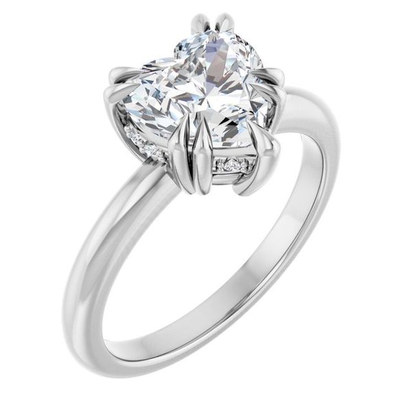 Double Claw-Prong Engagement Ring
