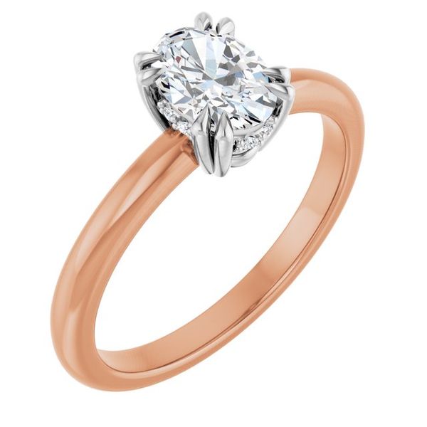 Double Claw-Prong Engagement Ring