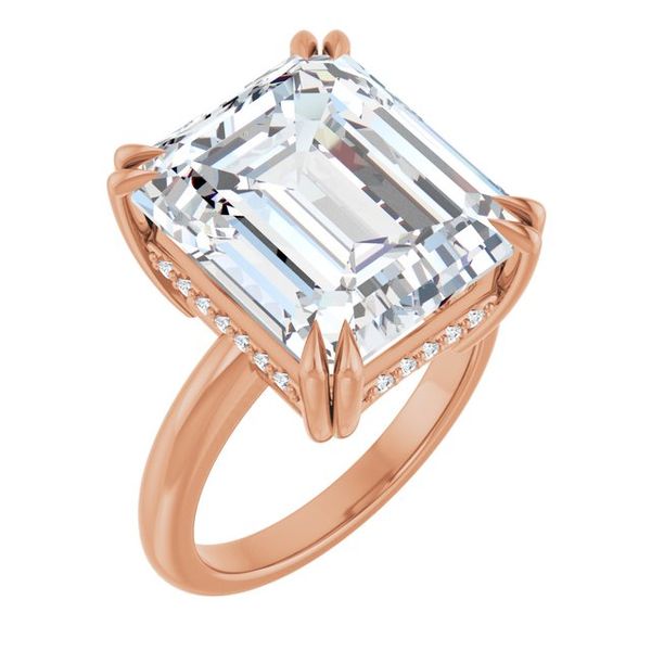 Double Claw-Prong Engagement Ring