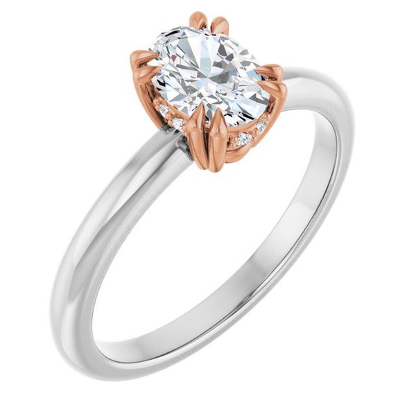 Double Claw-Prong Engagement Ring