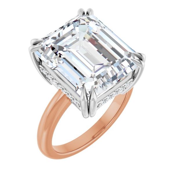 Double Claw-Prong Engagement Ring
