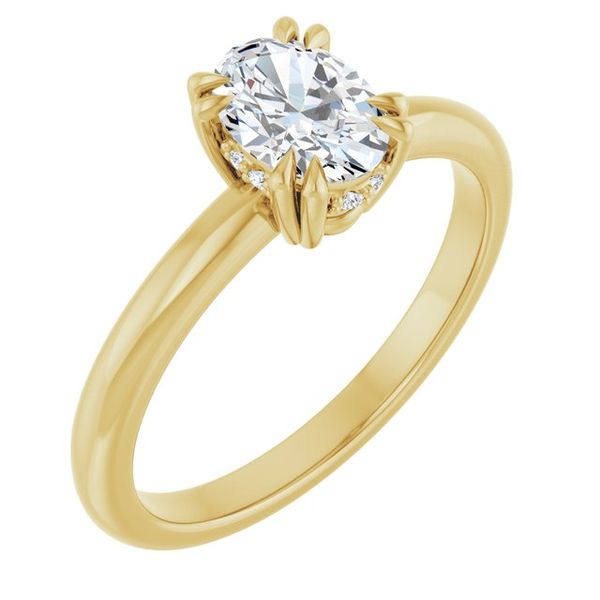 Double Claw-Prong Engagement Ring