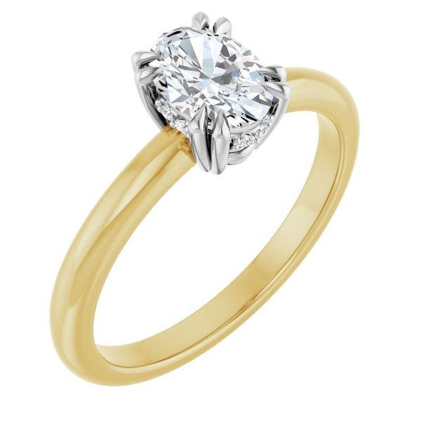 Double Claw-Prong Engagement Ring