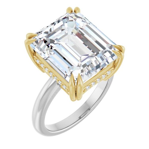 Double Claw-Prong Engagement Ring