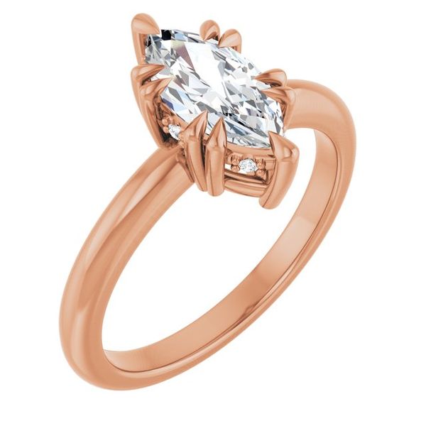 Double Claw-Prong Engagement Ring
