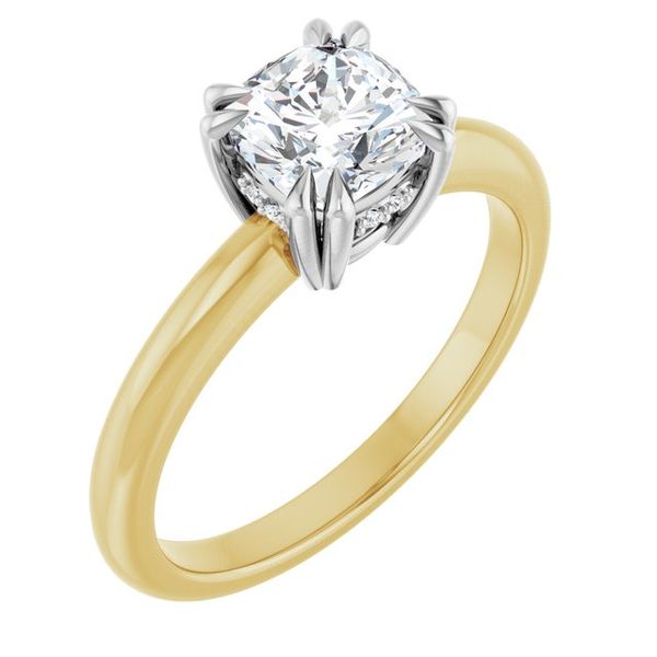 Double Claw-Prong Engagement Ring