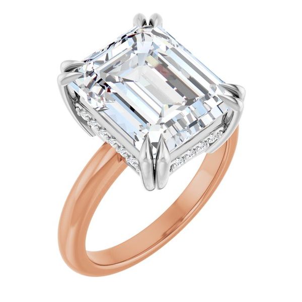 Double Claw-Prong Engagement Ring