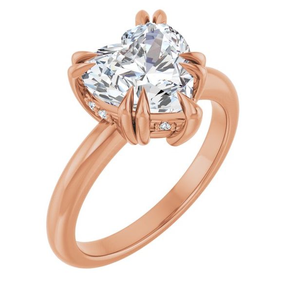 Double Claw-Prong Engagement Ring