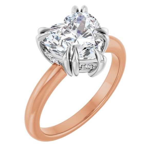Double Claw-Prong Engagement Ring