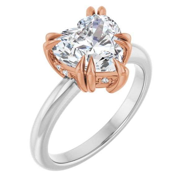 Double Claw-Prong Engagement Ring