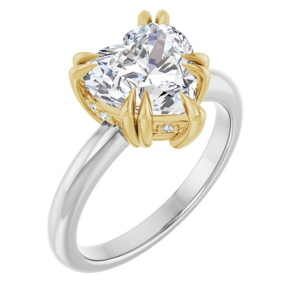 Double Claw-Prong Engagement Ring