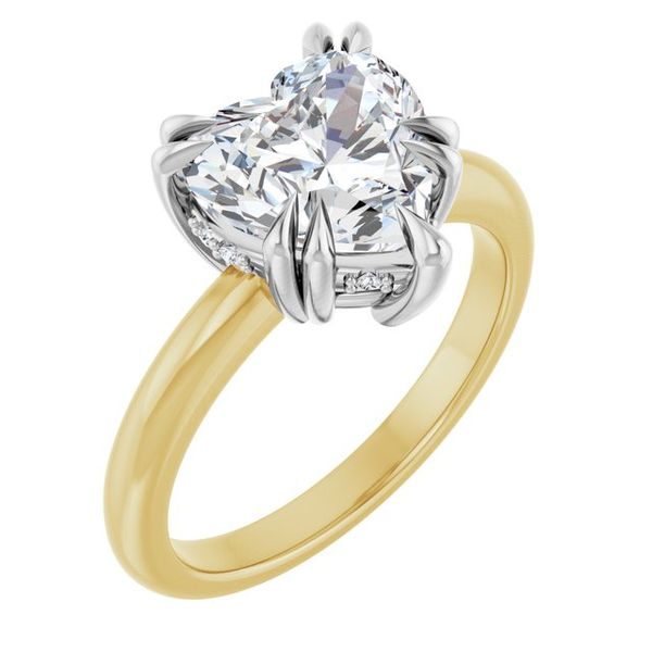 Double Claw-Prong Engagement Ring