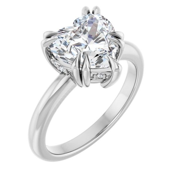 Double Claw-Prong Engagement Ring