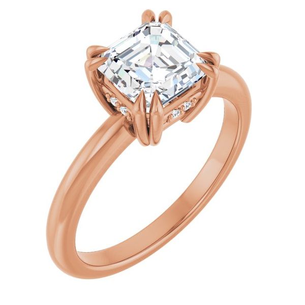 Double Claw-Prong Engagement Ring