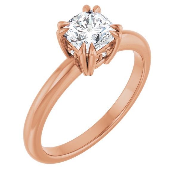 Double Claw-Prong Engagement Ring