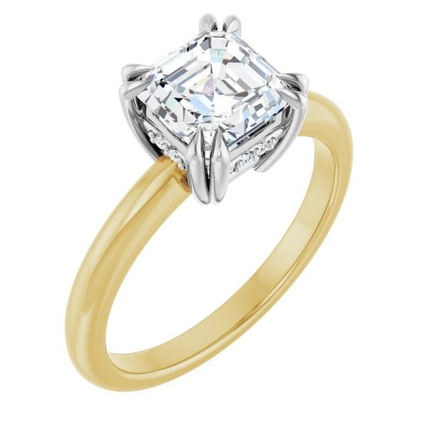 Double Claw-Prong Engagement Ring