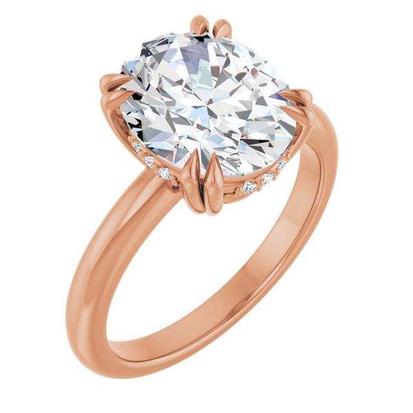 Double Claw-Prong Engagement Ring