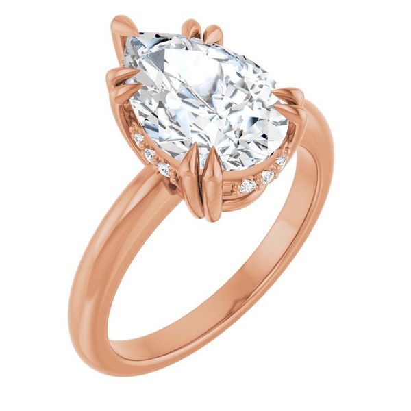 Double Claw-Prong Engagement Ring