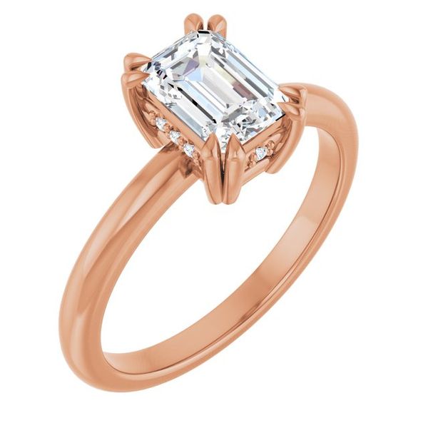 Double Claw-Prong Engagement Ring