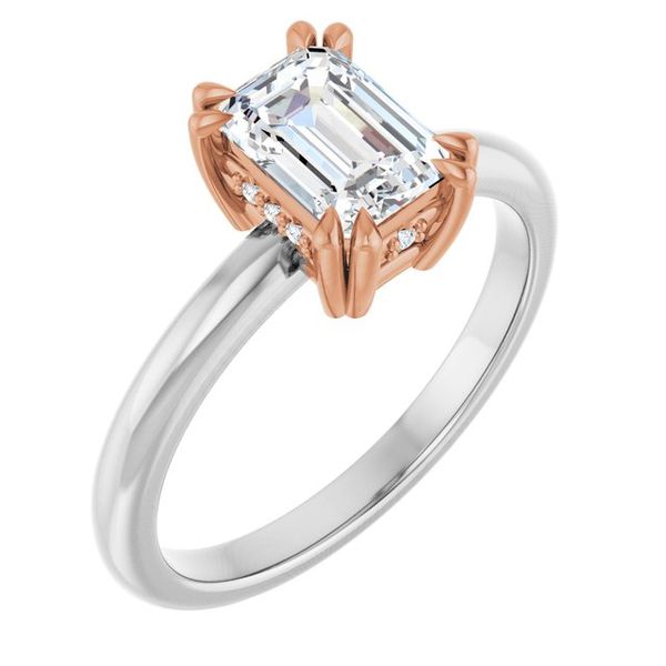 Double Claw-Prong Engagement Ring