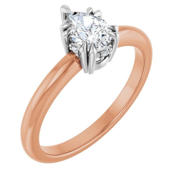 Double Claw-Prong Engagement Ring