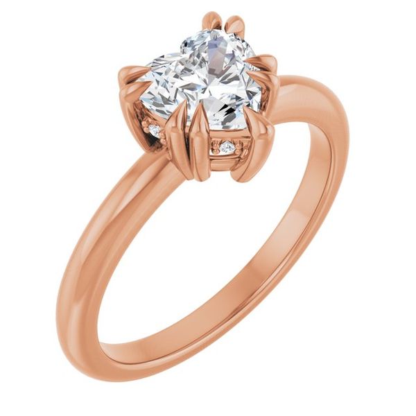 Double Claw-Prong Engagement Ring