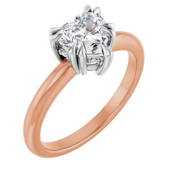 Double Claw-Prong Engagement Ring
