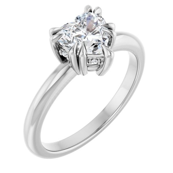 Double Claw-Prong Engagement Ring