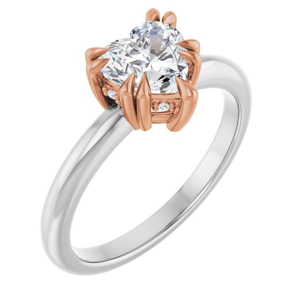 Double Claw-Prong Engagement Ring