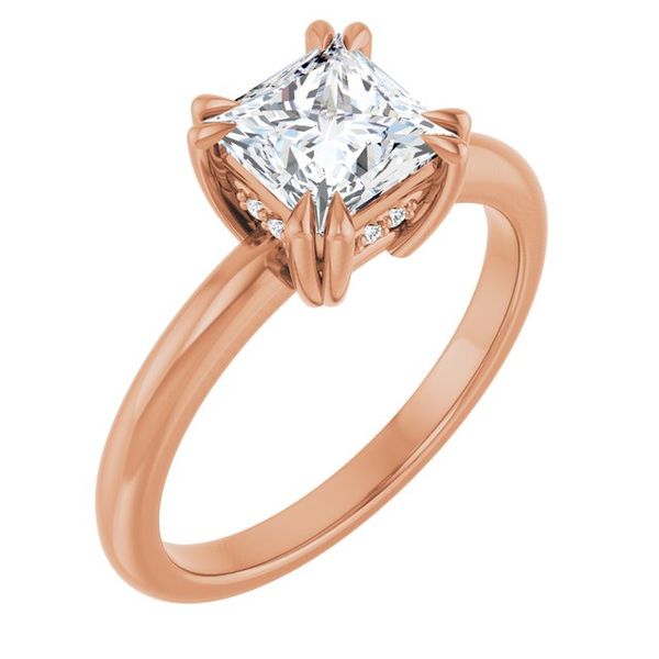 Double Claw-Prong Engagement Ring