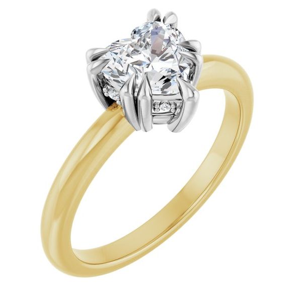 Double Claw-Prong Engagement Ring