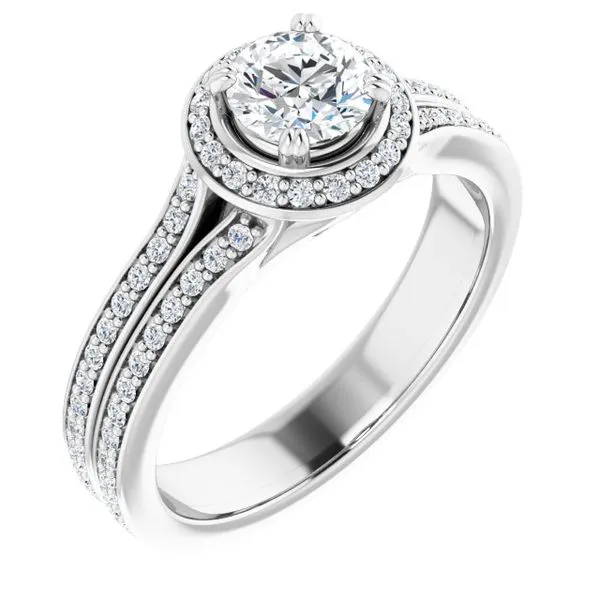 Halo-Style Engagement Ring Raleigh Diamond Fine Jewelry Raleigh, NC