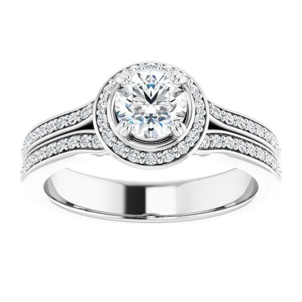 Halo-Style Engagement Ring Image 3 Raleigh Diamond Fine Jewelry Raleigh, NC