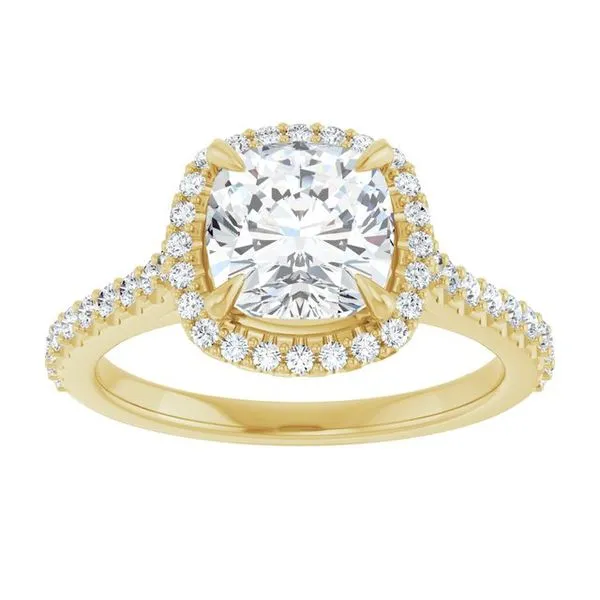 Halo-Style Engagement Ring Image 3 Robison Jewelry Co. Fernandina Beach, FL