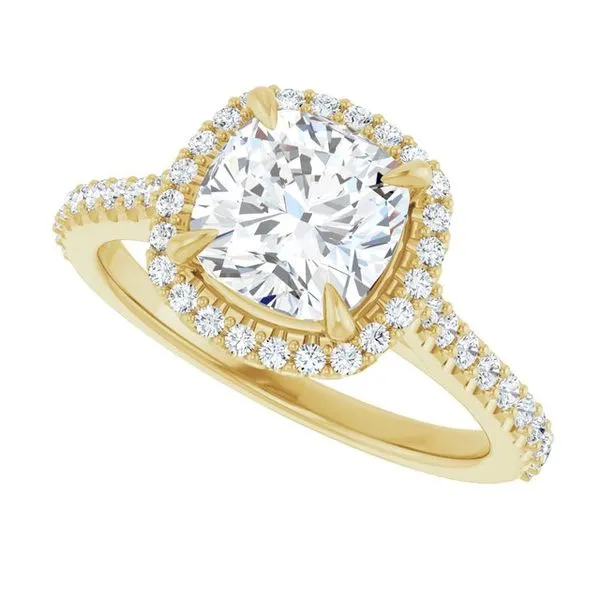 Halo-Style Engagement Ring Image 5 Robison Jewelry Co. Fernandina Beach, FL
