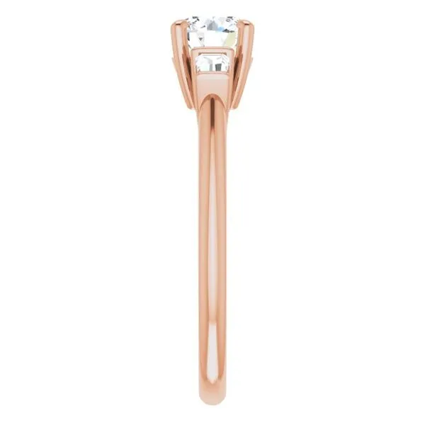 Baguette Accented Engagement Ring Image 4 Shipley's Fine Jewelry Hampstead, MD