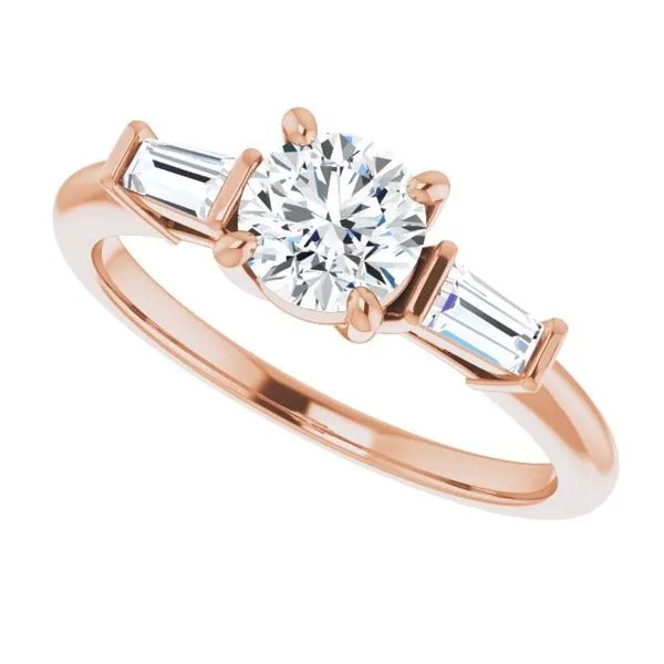 Baguette Accented Engagement Ring Image 5 Shipley's Fine Jewelry Hampstead, MD