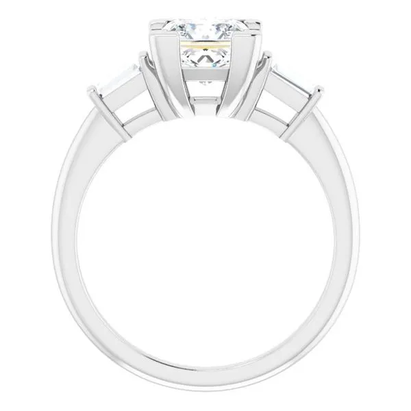 Baguette Accented Engagement Ring Image 2 Shipley's Fine Jewelry Hampstead, MD
