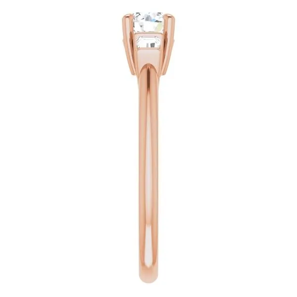 Baguette Accented Engagement Ring Image 4 Shipley's Fine Jewelry Hampstead, MD