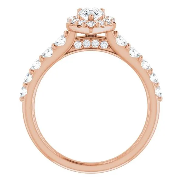 Halo-Style Engagement Ring Image 2 Arezzo Jewelers Elmwood Park, IL