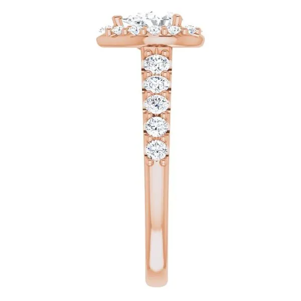 Halo-Style Engagement Ring Image 4 Arezzo Jewelers Elmwood Park, IL