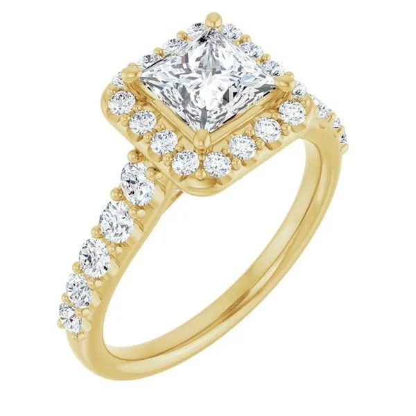 Halo-Style Engagement Ring Arezzo Jewelers Elmwood Park, IL