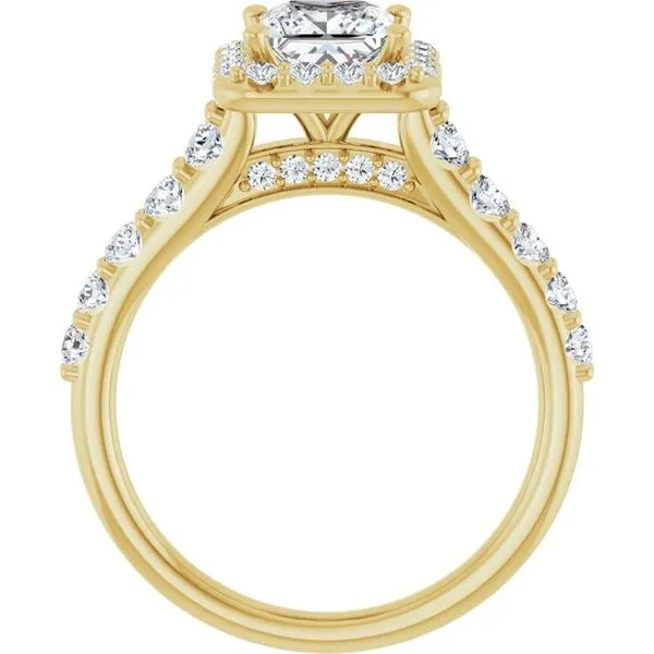 Halo-Style Engagement Ring Image 2 Arezzo Jewelers Elmwood Park, IL