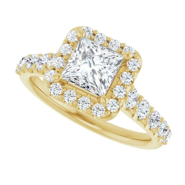 Halo-Style Engagement Ring Image 5 Arezzo Jewelers Elmwood Park, IL